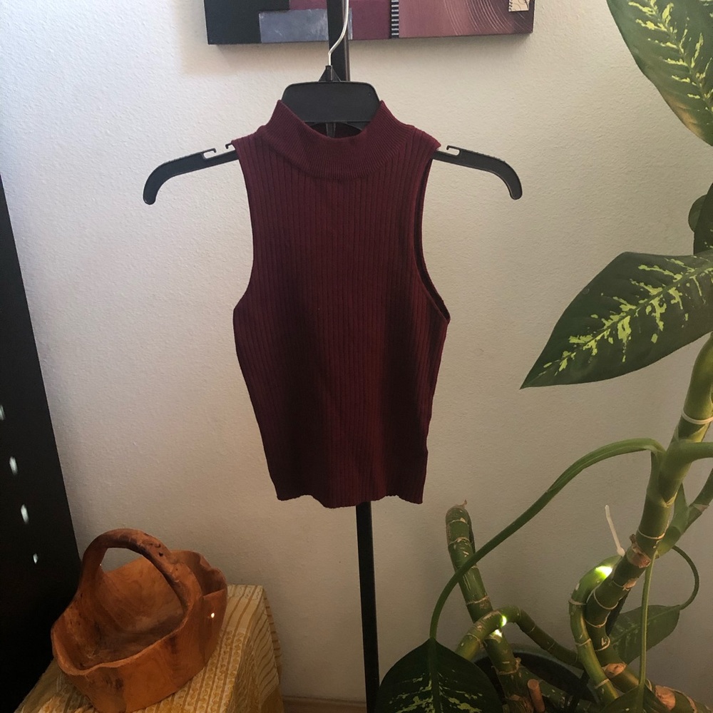 High-Collar Tank Top